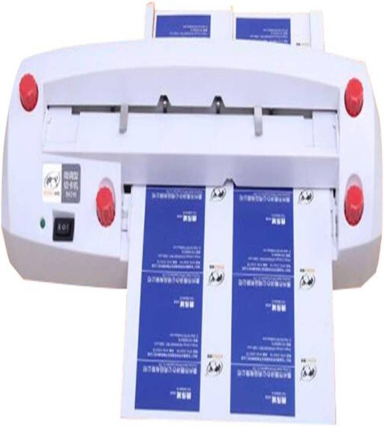Machine de découpe électrique pour cartes de visite et Découpeuse professionnelle pour cartes d’affaires, badges et certificats